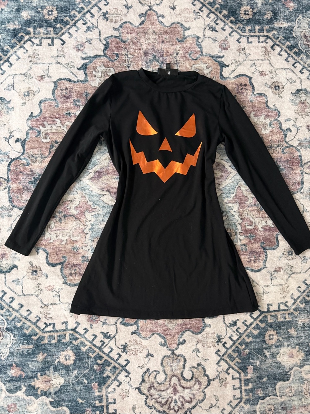 Trickz N Treatz Black Halloween Pumpkin Dress